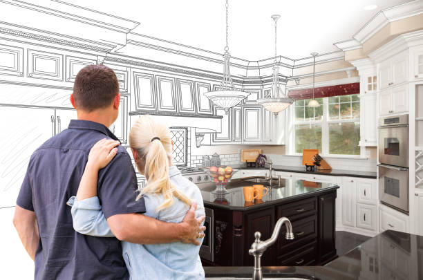 Professional Kitchen Island Installation technician working in Morristown, NJ
